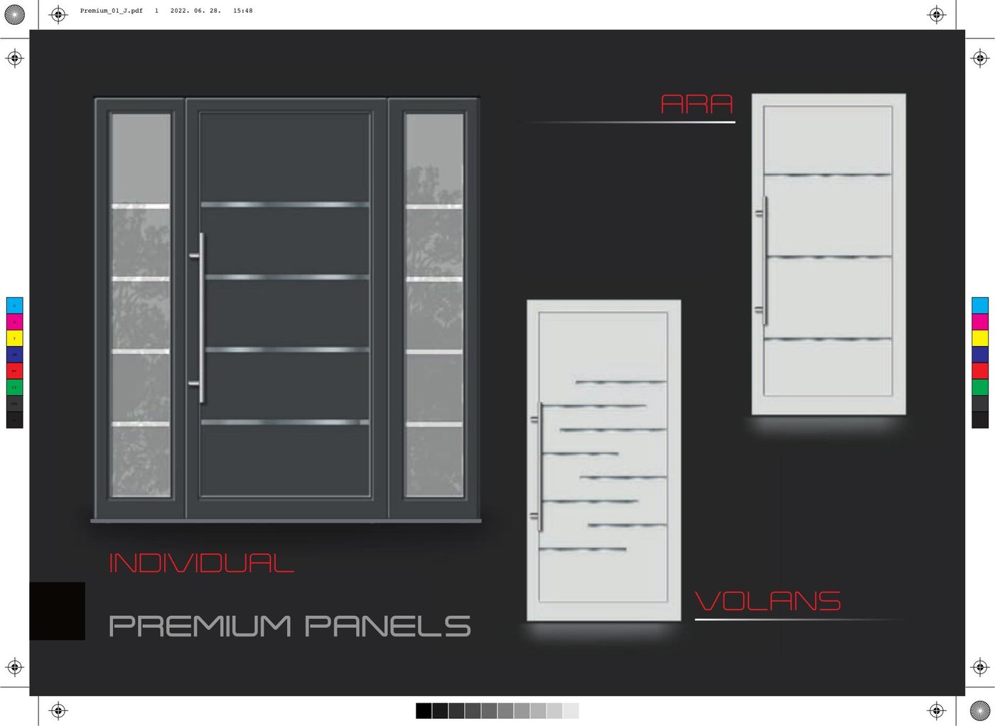 Door Panels prémium ajtópanel-minták, Individual, Volans és Ara dizájn